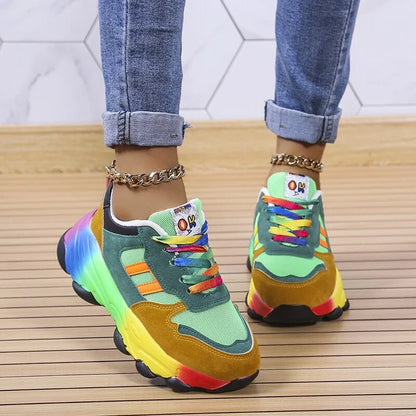 Women's Orthopedic Shoes Rainbow Sneakers