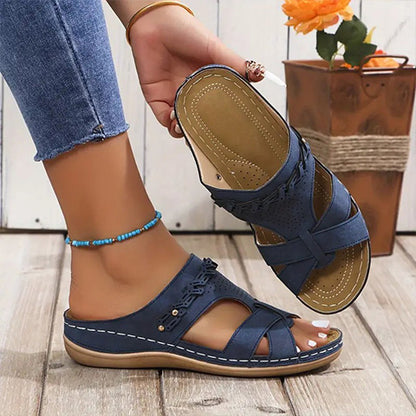 💥LAST DAY SALE 50% OFF🔥ComfortFit Womens Wedge Sandals – Orthopedic Support