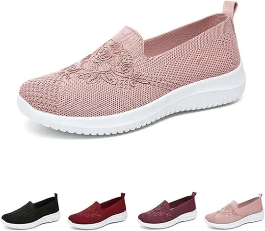 🔥Last Day 50% OFF-Women's 2024 Breathable Hollow Out Flat Orthopedic Soft Sole Shoes