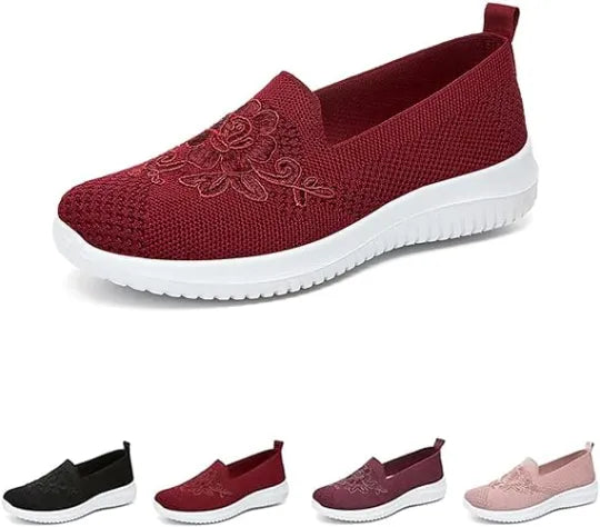 🔥Last Day 50% OFF-Women's 2024 Breathable Hollow Out Flat Orthopedic Soft Sole Shoes