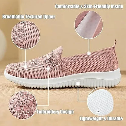 🔥Last Day 50% OFF-Women's 2024 Breathable Hollow Out Flat Orthopedic Soft Sole Shoes