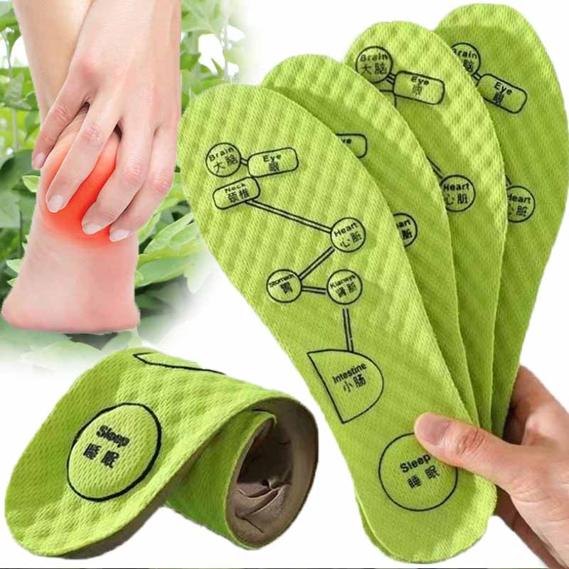 Foot Acupressure Insole, Soft Breathable Sports Cushion Inserts Orthopedic Shoe Sole