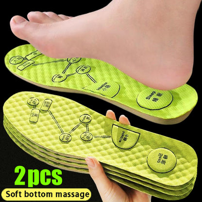 Foot Acupressure Insole, Soft Breathable Sports Cushion Inserts Orthopedic Shoe Sole