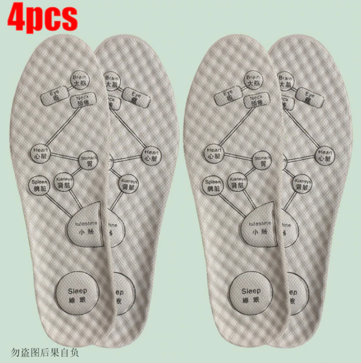 Foot Acupressure Insole, Soft Breathable Sports Cushion Inserts Orthopedic Shoe Sole