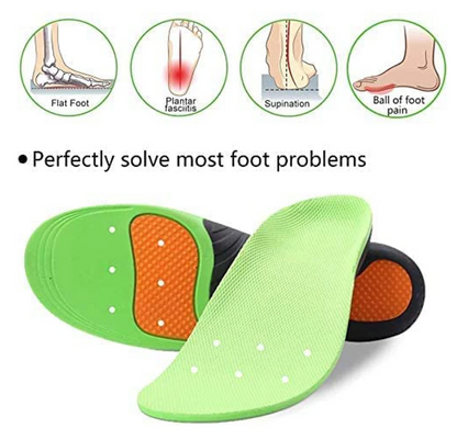 Premium Orthopedic Flat Foot Health Sole Pad For Shoes Insert, Arch Support Pad For Plantar Fasciitis