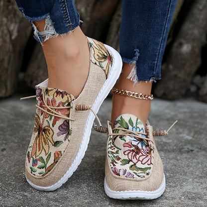 🔥LAST DAY 50% OFF - Women's Casual Comfy Ethnic Style Printed Canvas Shoes