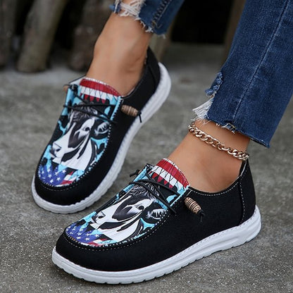 🔥LAST DAY 50% OFF - Women's Casual Comfy Ethnic Style Printed Canvas Shoes