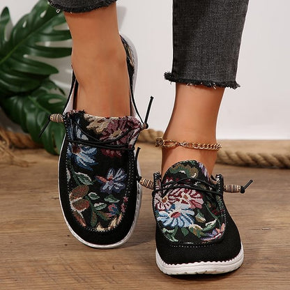 🔥LAST DAY 50% OFF - Women's Casual Comfy Ethnic Style Printed Canvas Shoes