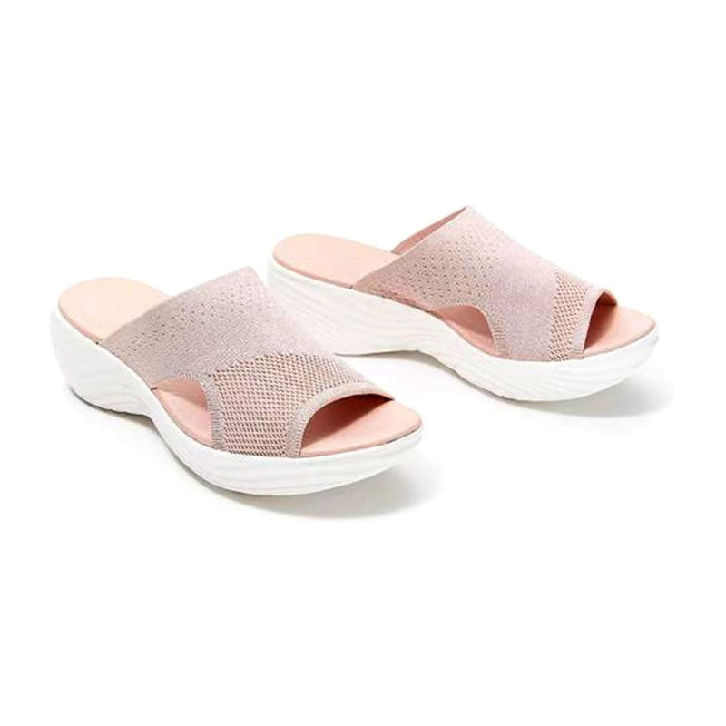 2024 Women's Stretch Knitted Orthopedic Slide Sport Sandals