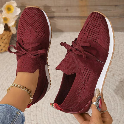 Women’s Breathable Flying Woven Orthopedic Sneakers